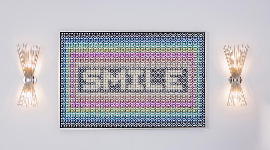 Smile wall decor