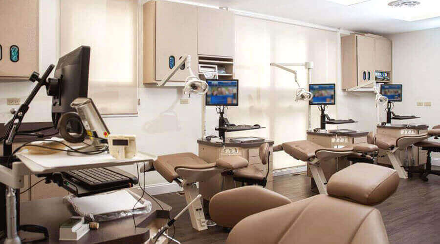dental chairs in a dental office